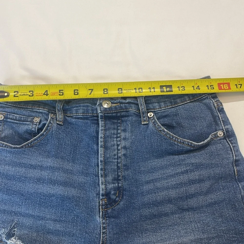 JESSICA SIMPSON SIZE 31 HIGH WAIST Denim Blue Women's Shorts